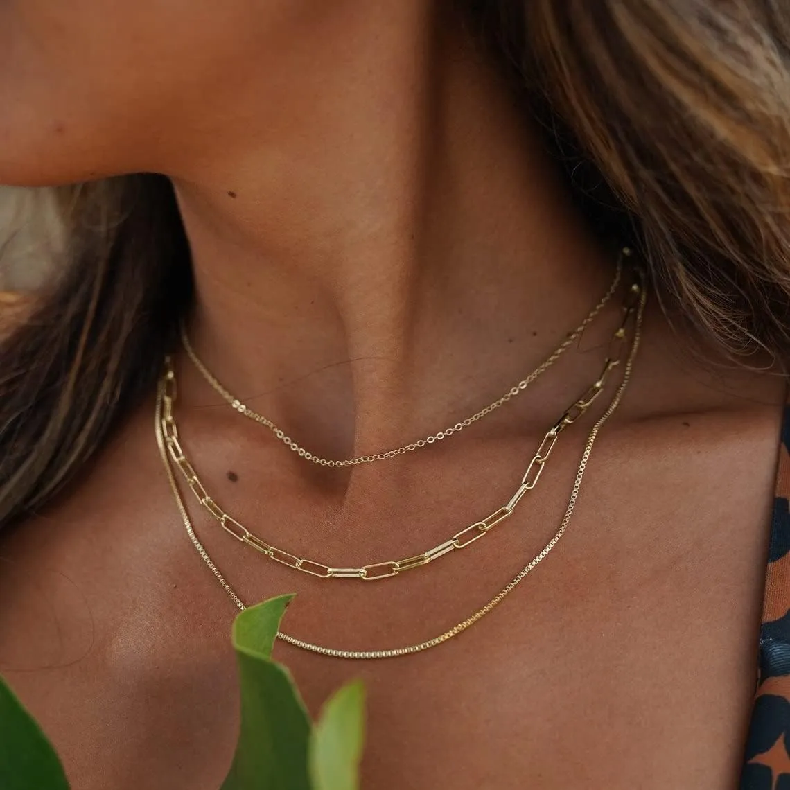 14K Gold Plated Dainty Choker Necklace for Women & Girls | Snake, Cuban Link, Paperclip, Ball Beaded, Tennis Chain, Natural Freshwater Pearl Necklace Fashion Jewelry Gift