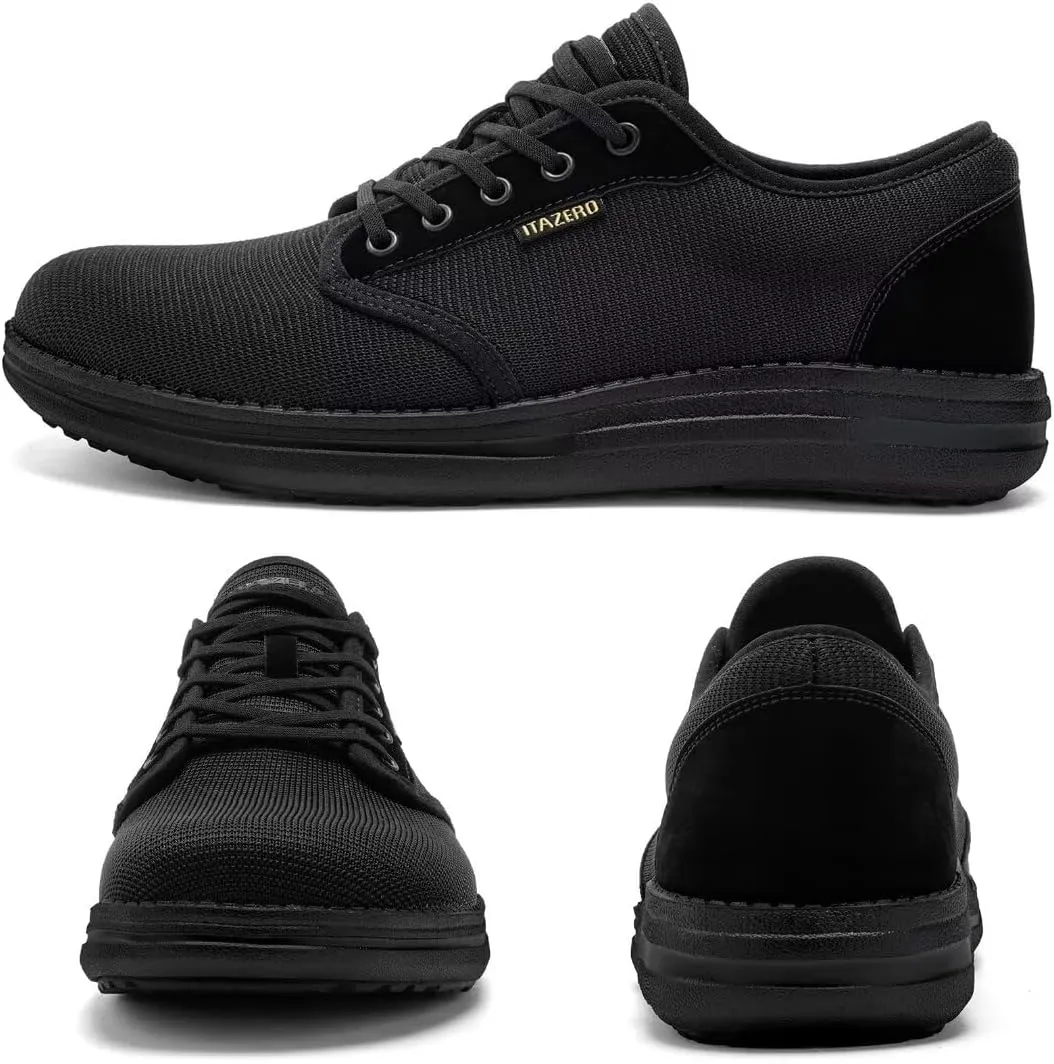 1TAZERO Wide-Shoes for Men - Toe-Box Walking Shoes with Arch Support