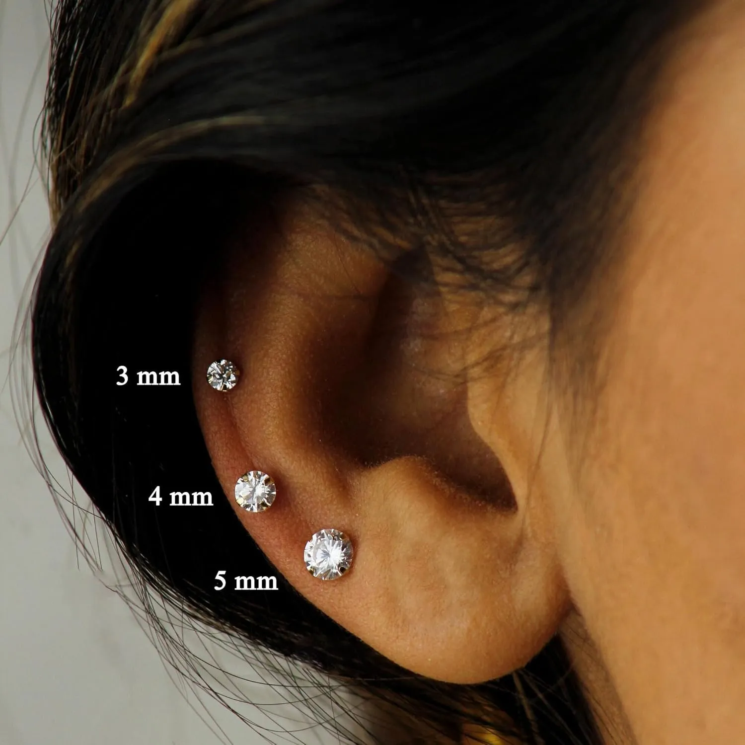 925 Sterling Silver Stud Earrings for Women CZ Studs Earrings Cubic Zirconia Earrings Studs Hypoallergenic Earrings for Women