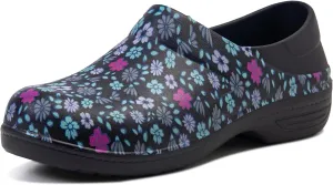 alcubieree Non Slip Work Shoes for Womens Slip on Waterproof Lightweight Comfor Clog for Nurse Food Service Healthcare Gardening Medical Kitchen Chef Cute