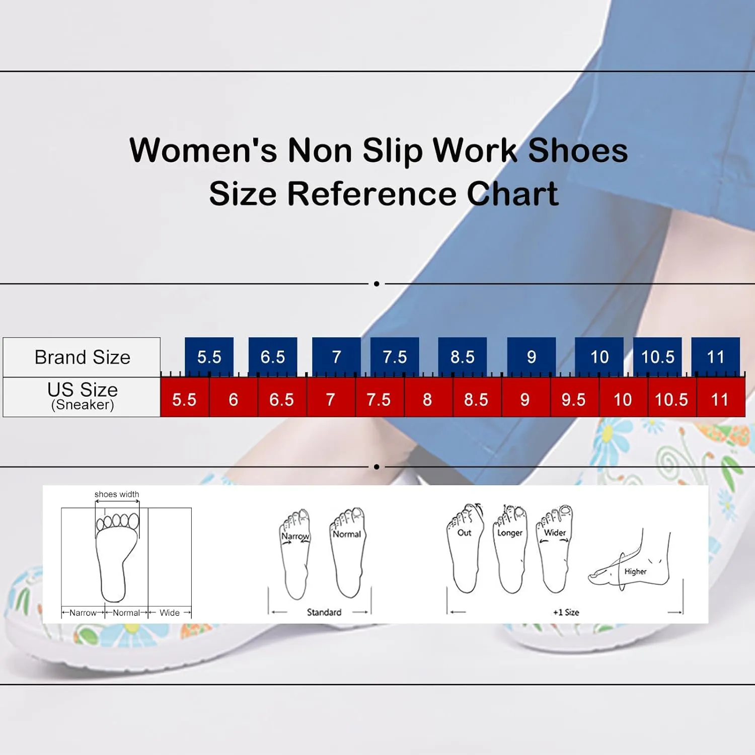 alcubieree Non Slip Work Shoes for Womens Slip on Waterproof Lightweight Comfor Clog for Nurse Food Service Healthcare Gardening Medical Kitchen Chef Cute