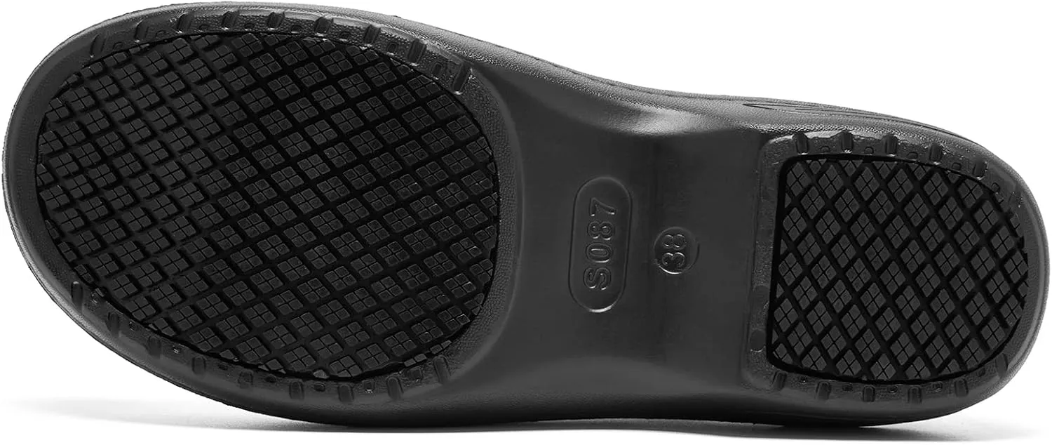 alcubieree Non Slip Work Shoes for Womens Slip on Waterproof Lightweight Comfor Clog for Nurse Food Service Healthcare Gardening Medical Kitchen Chef Cute