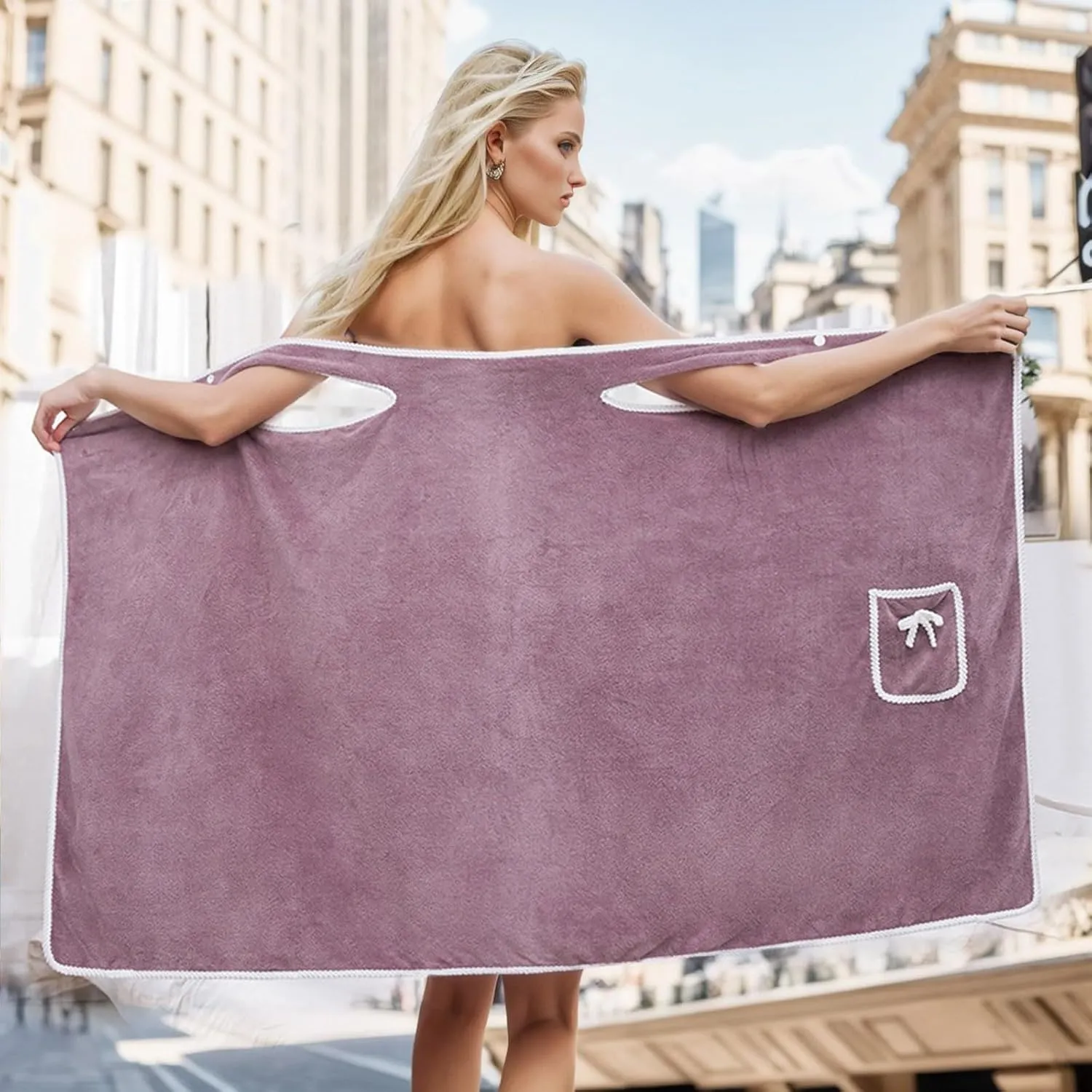AMDBEL Plus Size Robes for Women, Womens Long Robe Warm Fleece Plush Bathrobe Ladies Sleepwear Pajamas Housecoat Nightgown