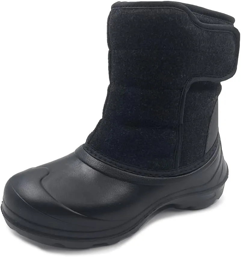 Amoji Boys Snow Boots Kid Warm Winter Boots Cold Weather Shoes Tollder Little/Big Kid