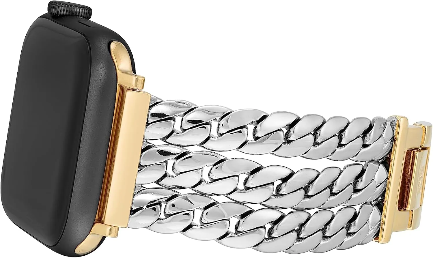 Anne Klein Fashion Chain Bracelet for Apple Watch Secure, Adjustable, Apple Watch Band Replacement, Fits Most Wrists