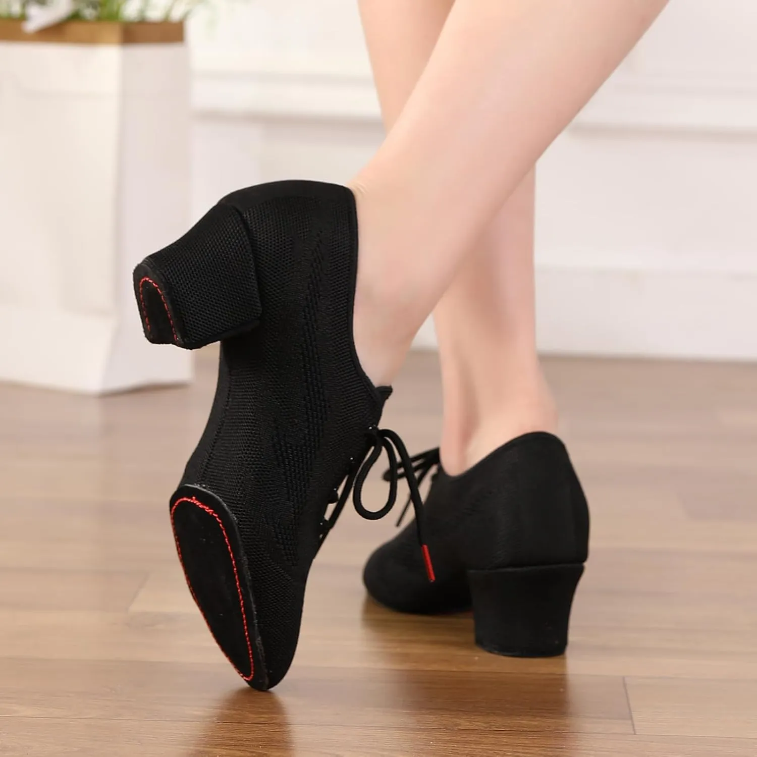 AOQUNFS Ballroom Dance Practice Shoes Women Rhythm Teaching Practice Professional Performance Dancing Shoes