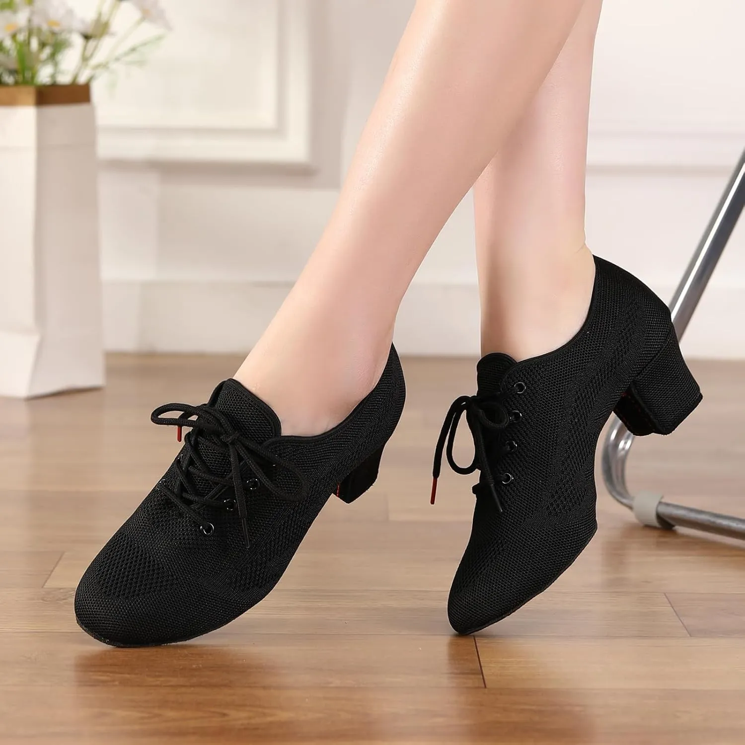 AOQUNFS Ballroom Dance Practice Shoes Women Rhythm Teaching Practice Professional Performance Dancing Shoes