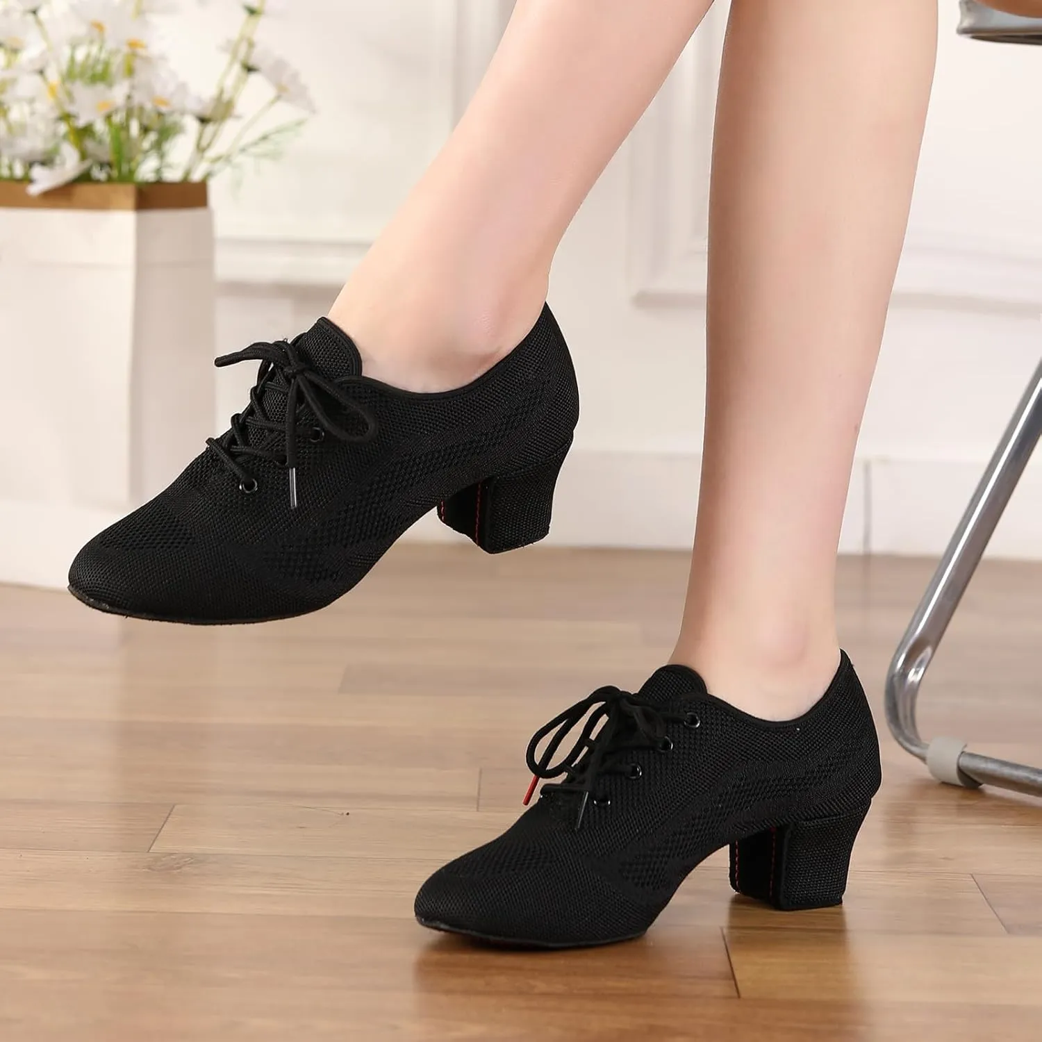 AOQUNFS Ballroom Dance Practice Shoes Women Rhythm Teaching Practice Professional Performance Dancing Shoes