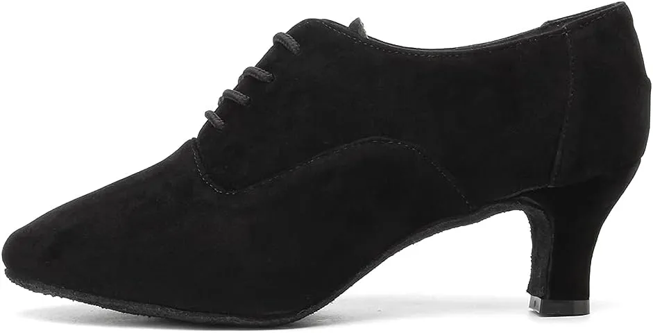 AOQUNFS Women Latin Ballroom Dance Shoes Lace-up Modern Salsa Practice Dance Shoes,Model ZYX305