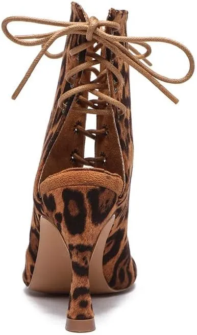 AOQUNFS Women's Latin Ballroom Dance Shoes Salsa Practice Performance latin Dance Boots,YCL556