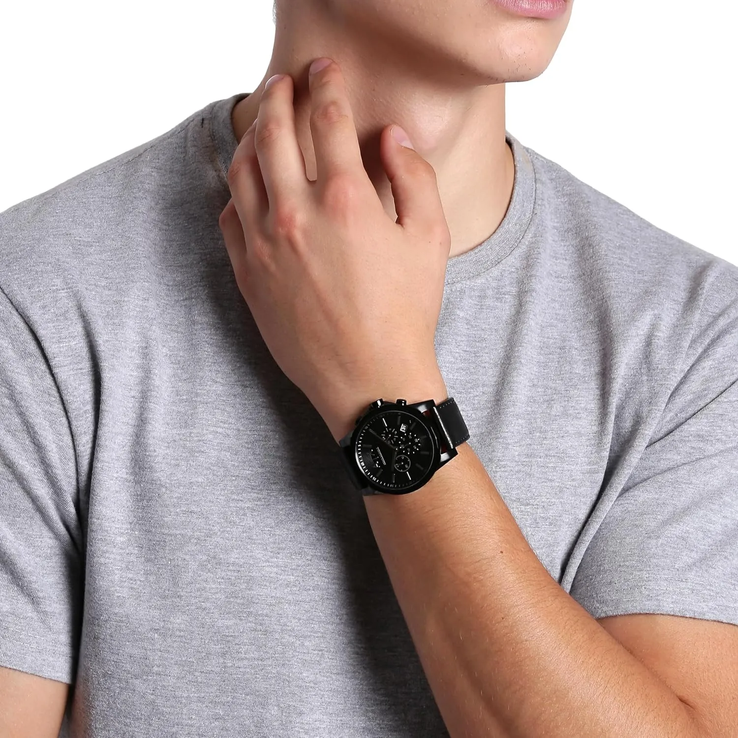 AX Armani Exchange Chronograph Watch for Men with Leather, Stainless Steel or Silicone Band