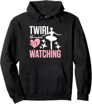 Ballet Ballerina Dancing Pointe Shoes Pirouette Women Kids Pullover Hoodie