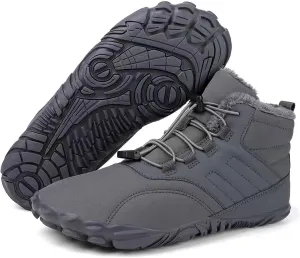 Barefoot Shoes Winter Men Women Waterproof Trail Running Shoes Warm Lined Winter Shoes Unisex Outdoor Non-Slip Winter Depth Work Camping