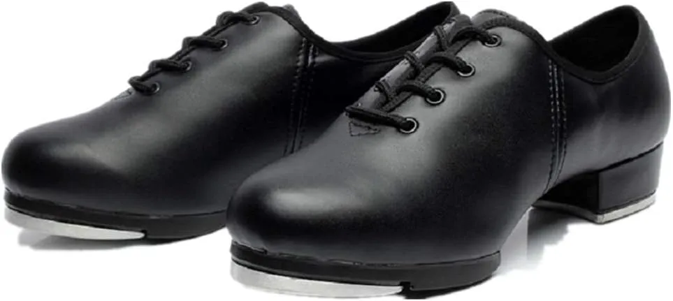 Beginner Tap Dance Shoe-Jazz Tap Dacncing Shoes for Girls,Boys(Toddler,Little Kid)