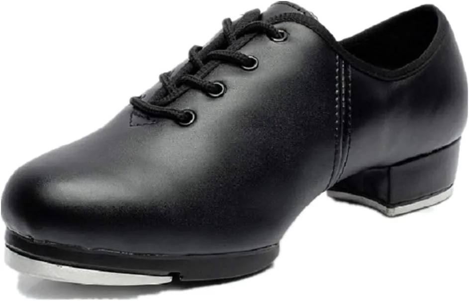 Beginner Tap Dance Shoe-Jazz Tap Dacncing Shoes for Girls,Boys(Toddler,Little Kid)