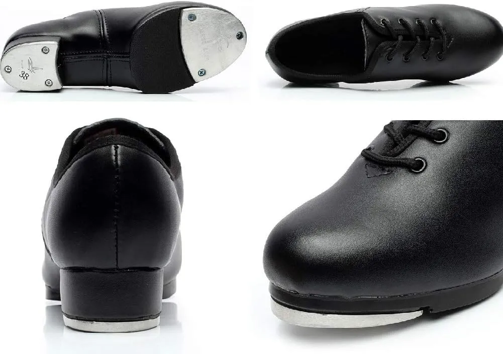 Beginner Tap Dance Shoe-Jazz Tap Dacncing Shoes for Girls,Boys(Toddler,Little Kid)