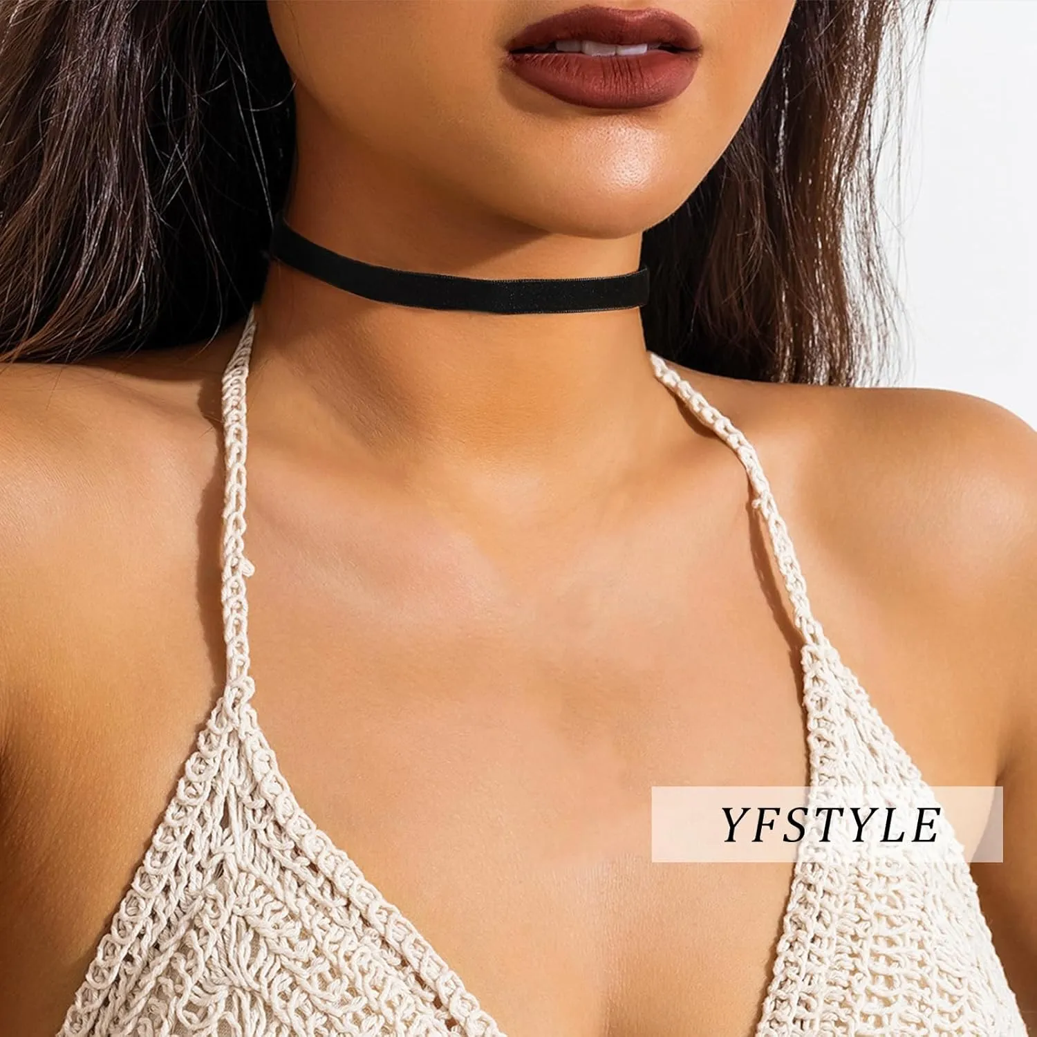 Black Choker Necklaces Set: Adjustable Black Velvet Chokers for Women Gothic Accessories