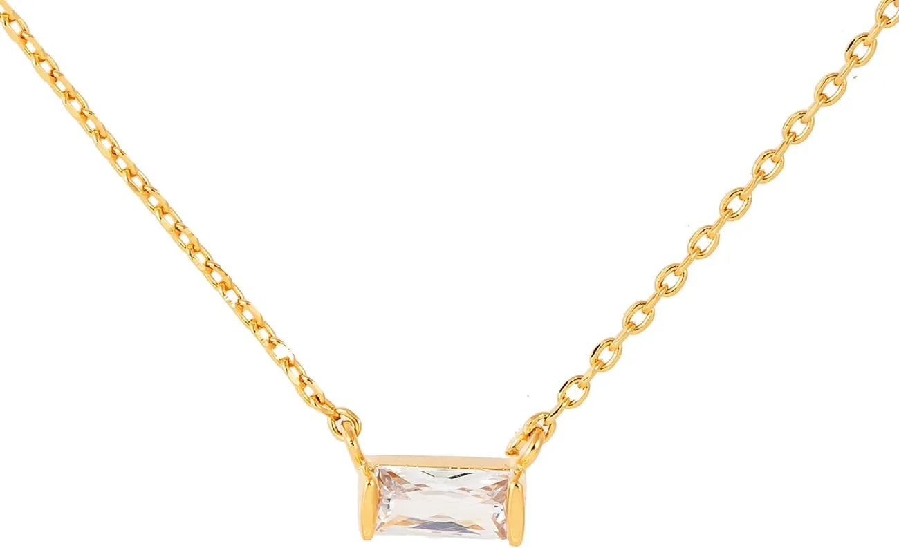 BLANK SLATE Adjustable Mini Stud Rhinestone Necklace