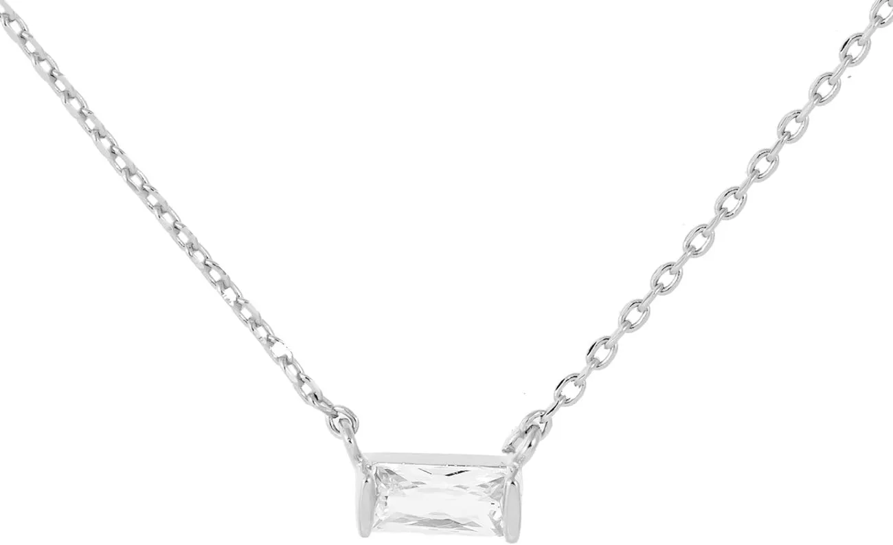 BLANK SLATE Adjustable Mini Stud Rhinestone Necklace