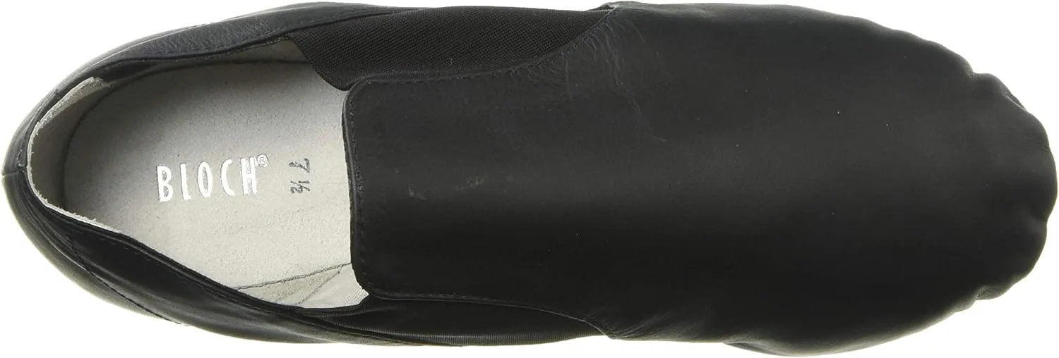 Bloch Dance Women's Elasta Bootie Leather and Elastic Split Sole Jazz Shoe