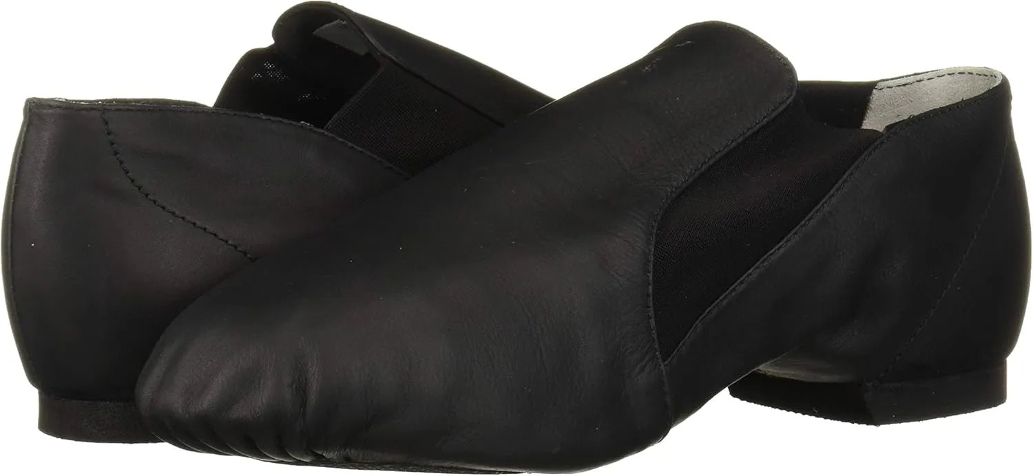Bloch Dance Women's Elasta Bootie Leather and Elastic Split Sole Jazz Shoe