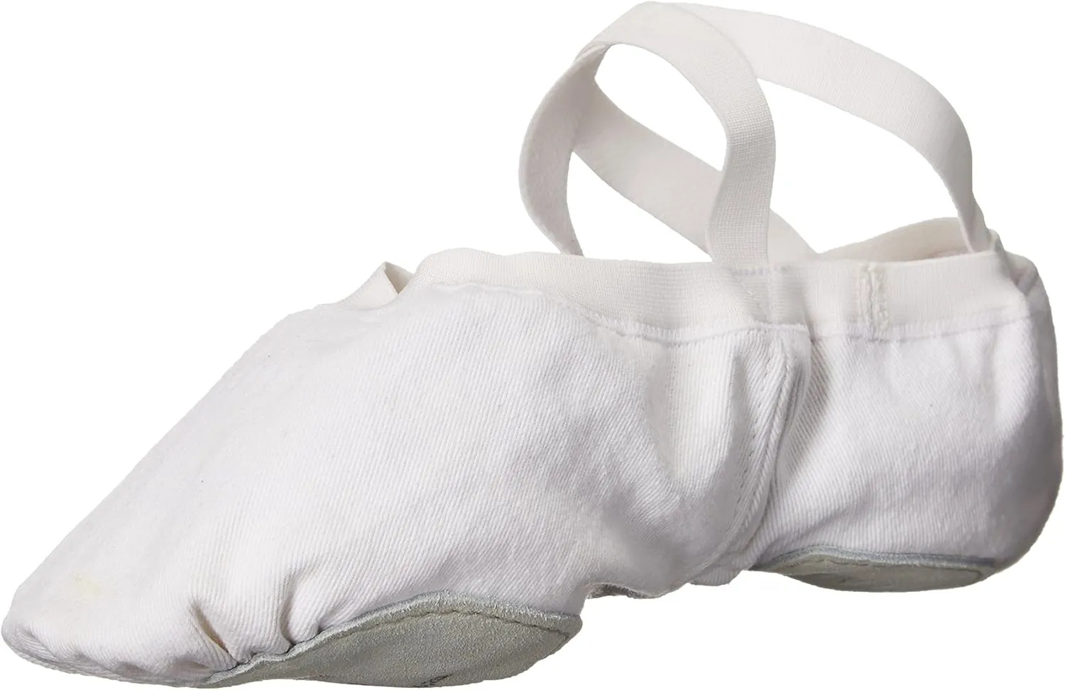 Bloch Men's Dance Synchrony Split Sole Stretch Canvas Ballet Slipper/Shoe, White, 7 B US