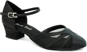 BlueBell Shoes Handmade Women's Ballroom Salsa Competition Dance Shoes Tina 1.6" Heel - Black