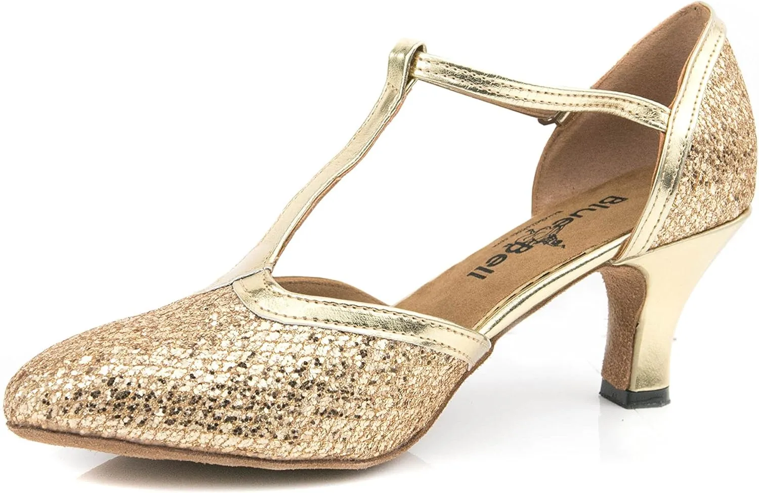 BlueBell Shoes Handmade Women's Ballroom Salsa Wedding Competition Dance Shoes Hebe 2.5" Heel