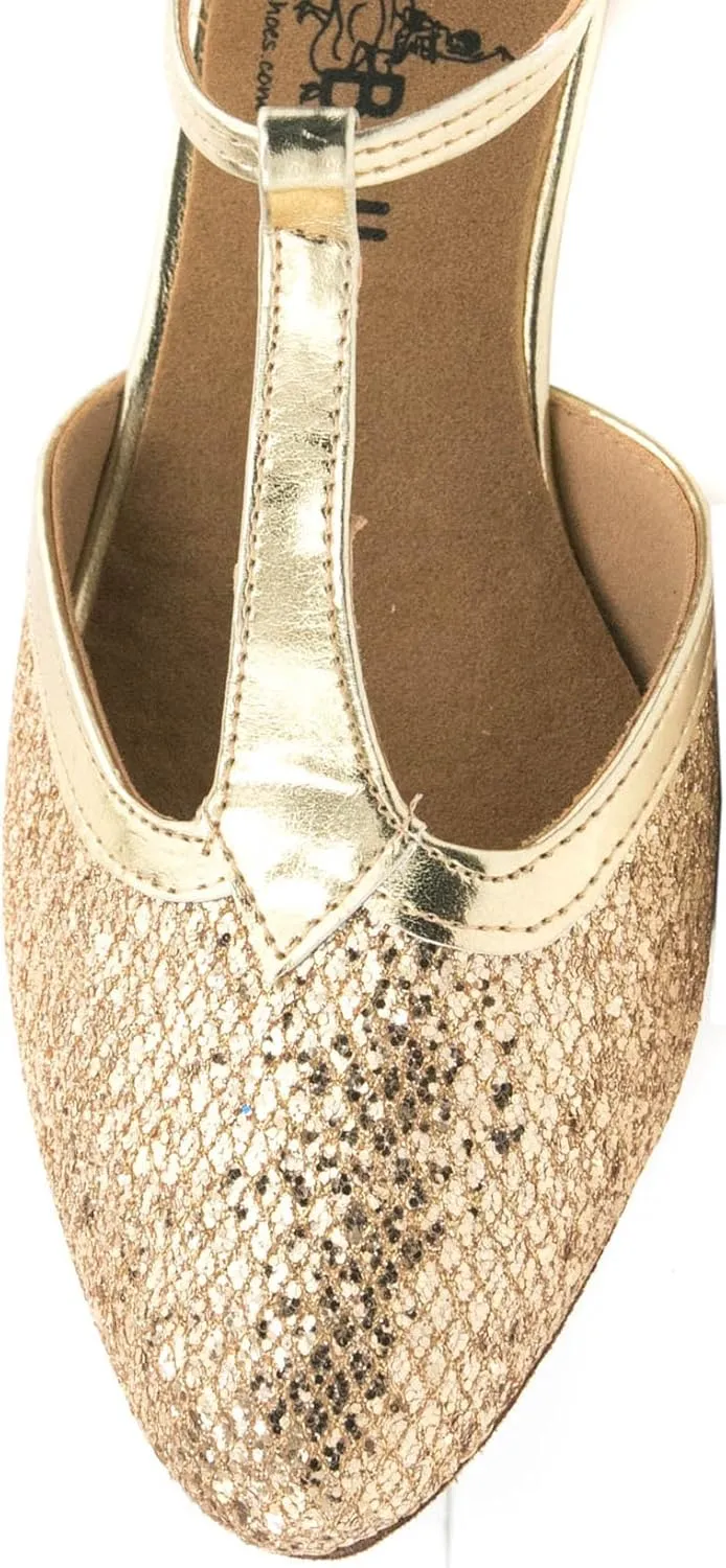 BlueBell Shoes Handmade Women's Ballroom Salsa Wedding Competition Dance Shoes Hebe 2.5" Heel