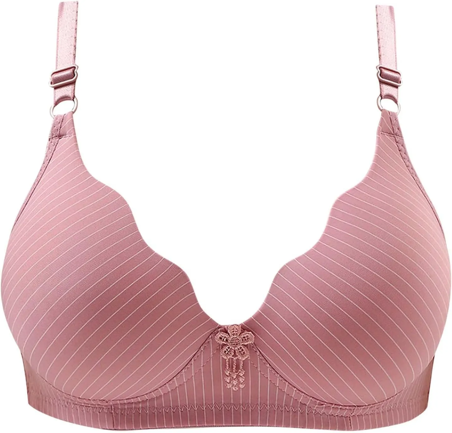 Bras for Women Wireless Push Up Full Coverage Seamless Everyday Bra Double Support No Wire Comfort Bralette