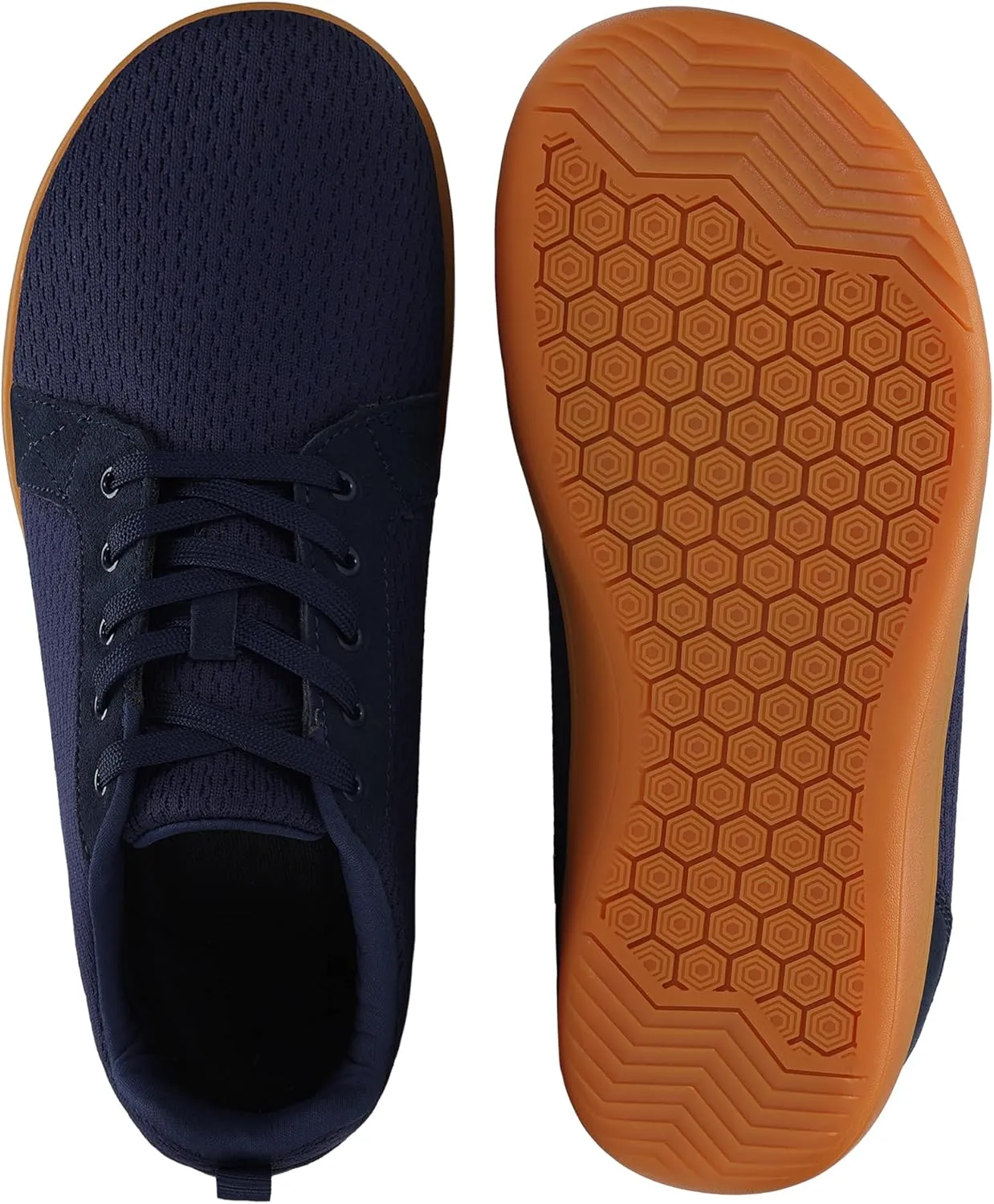 BXYJDJ Men's Barefoot Wide Toe Box Walking Shoes Extra Wide Width Minimalist Shoes Breathable Zero Drop Comfortable Shoes Non-Slip Fashion Sneakers