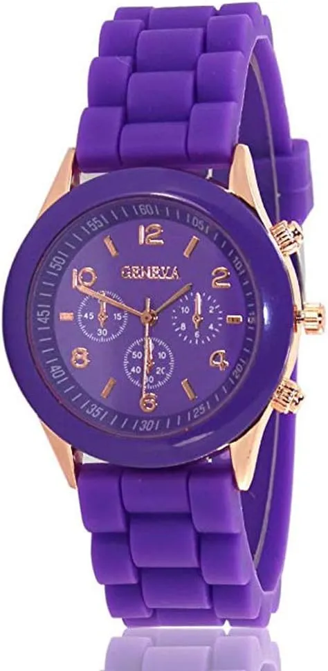 CdyBox Women Men Ladies Fashion Luxury Silicone Quartz Watch Unisex Jelly Wrist Watch