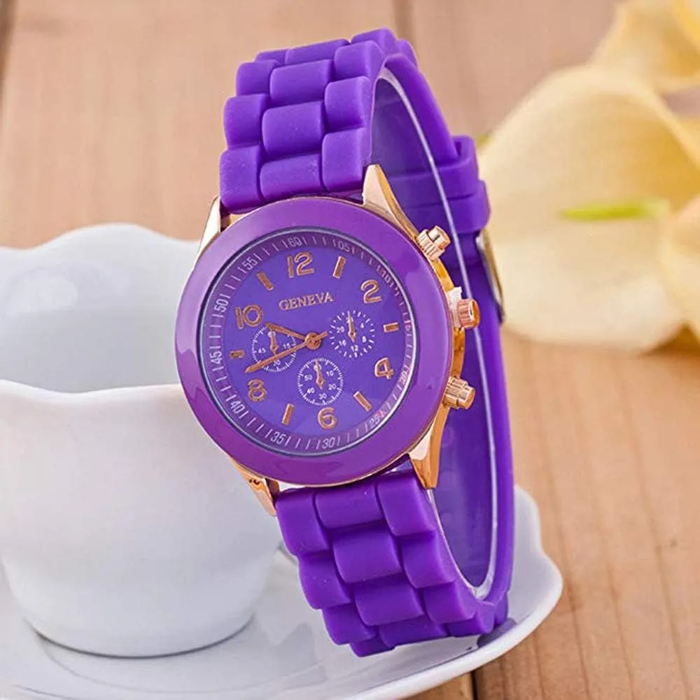 CdyBox Women Men Ladies Fashion Luxury Silicone Quartz Watch Unisex Jelly Wrist Watch