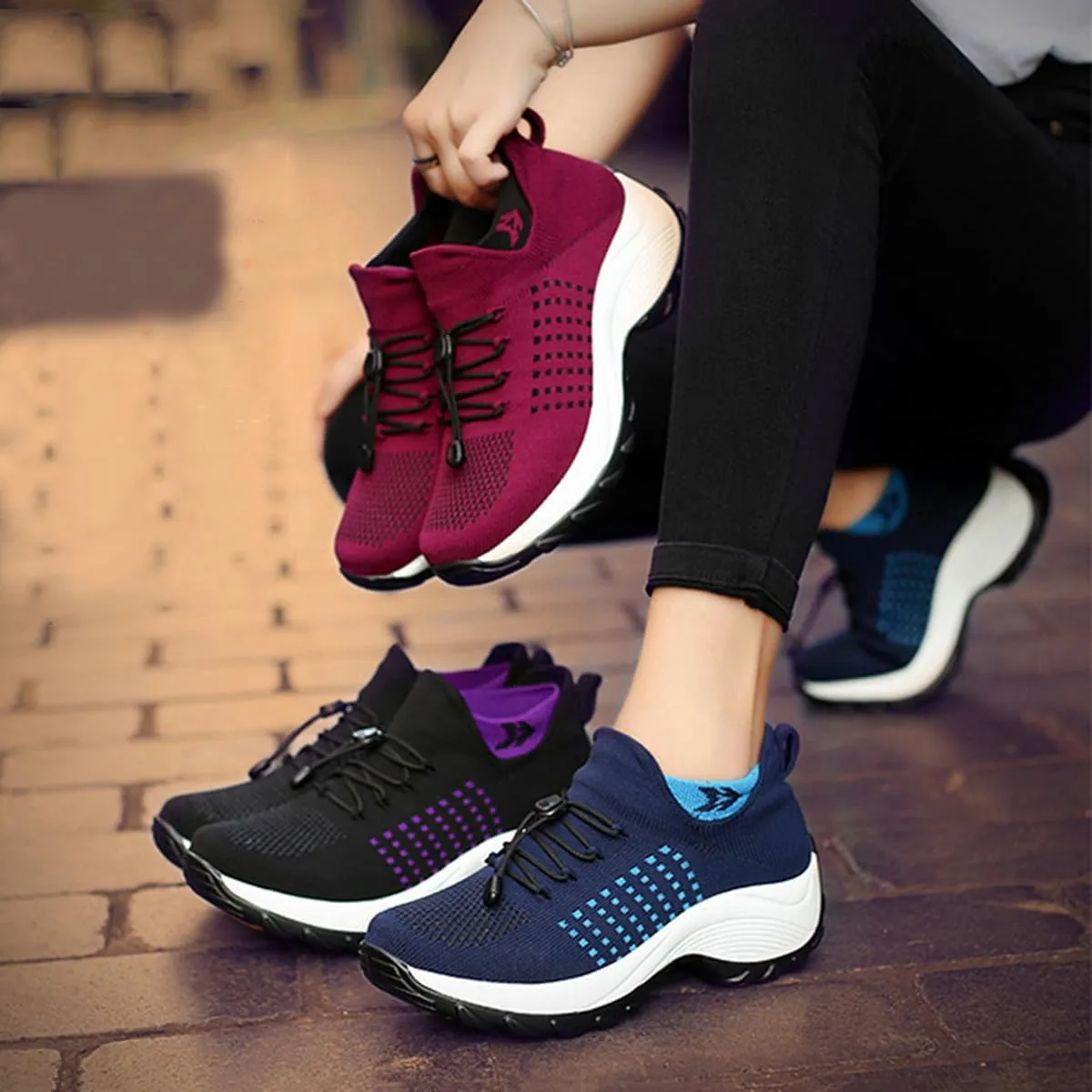 Comfort Wear Orthowear Shoes for Women, Comfortwear Ortho Stretch Cushion Shoes, Air Cushion Orthopedic Walking Nurse Sneakers Wide Width Fit with Insoles