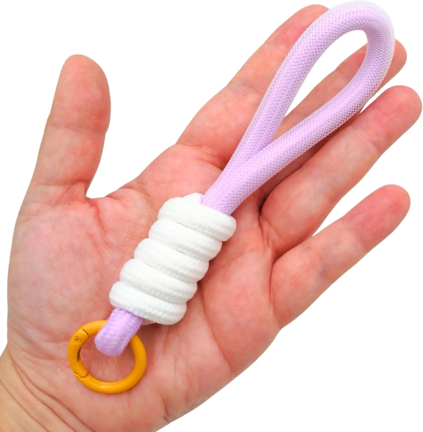 Cord Keychain Cute, Paracord Pastel Keyring, String Keychain Strap Rope, Keys Holder Gift for Women Girl Teen