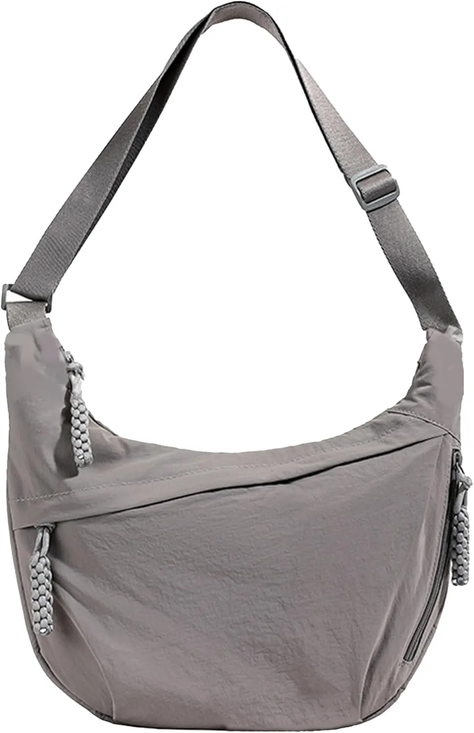 Crescent Shoulder Bag Nylon Crossbody Bag for Women Nylon Hobo Bags Slouchy Sling Purse Dumpling Bags