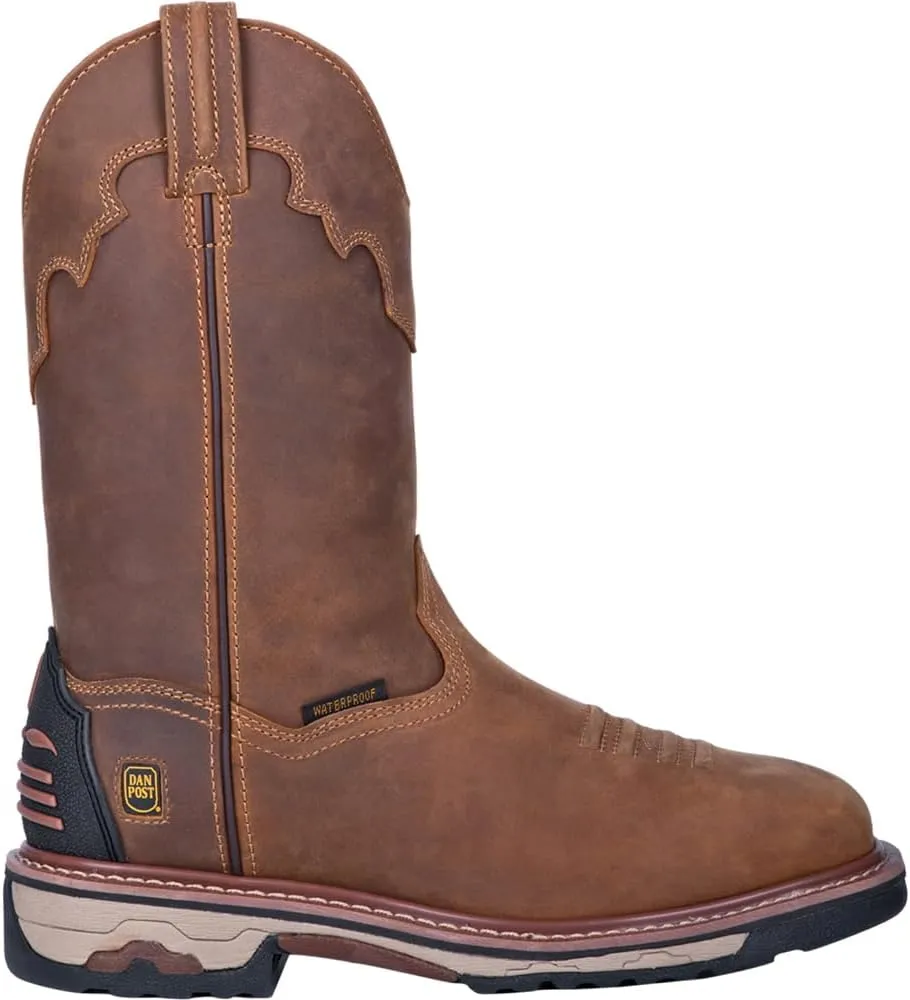 Dan Post Mens Blayde Waterproof Steel Toe Work Safety Shoes Casual - Brown - Size 11.5 D
