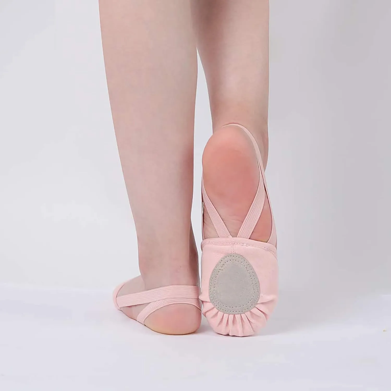 Dance Shoes Half Sole Ballet Canvas Pirouette Shoes for Women/Men and Girls/Boys