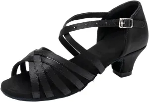 Dancing Shoes for Woman Dance Shoes for Girls and Women Latin Ballroom Shoes Modern Tango Dancing Performance Shoes(D-Black,30(20cm))