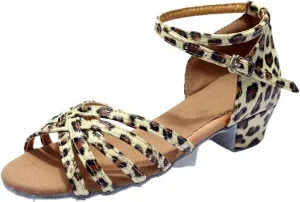 Dancing Shoes for Woman Latin Dance Shoes Ladies Girl Tango Ballroom Salsa Dancing Shoes Soft Bottom Exercise Shoes(Leopard,40)