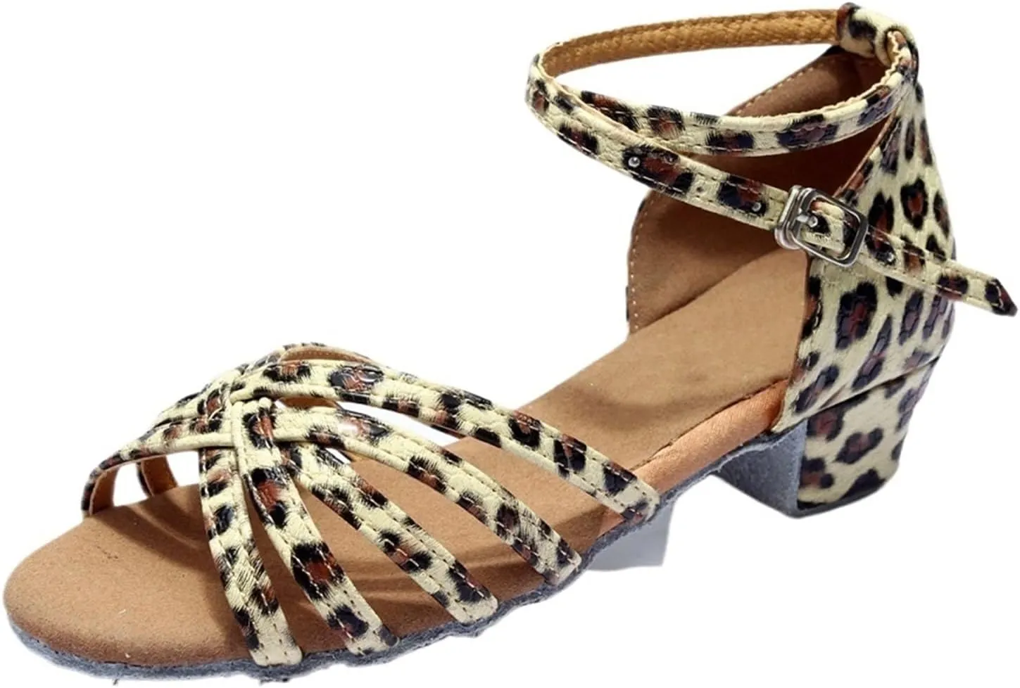 Dancing Shoes for Woman Latin Dance Shoes Ladies Girl Tango Ballroom Salsa Dancing Shoes Soft Bottom Exercise Shoes(Leopard,40)