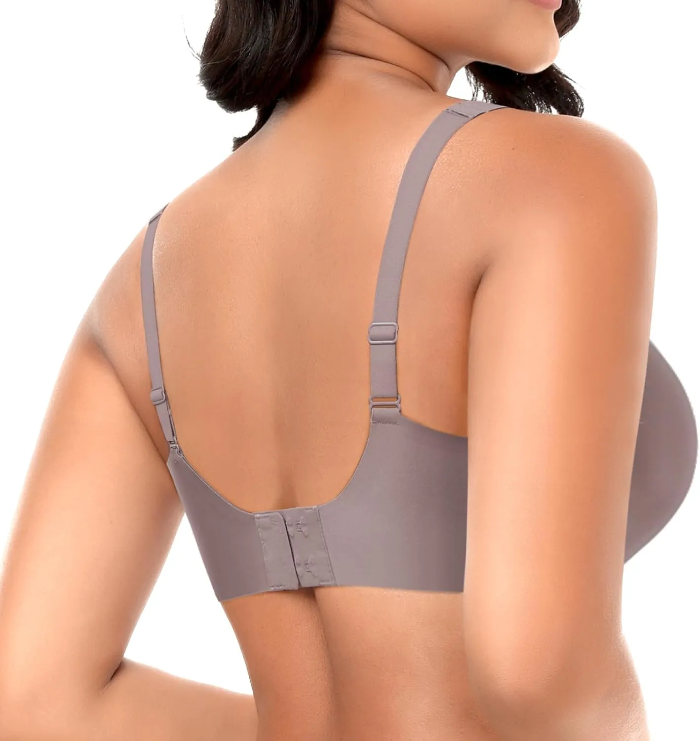 Deep V Wireless Bras for Women Seamless No Underwire Bra Comfortable Everyday Wirefree Bras