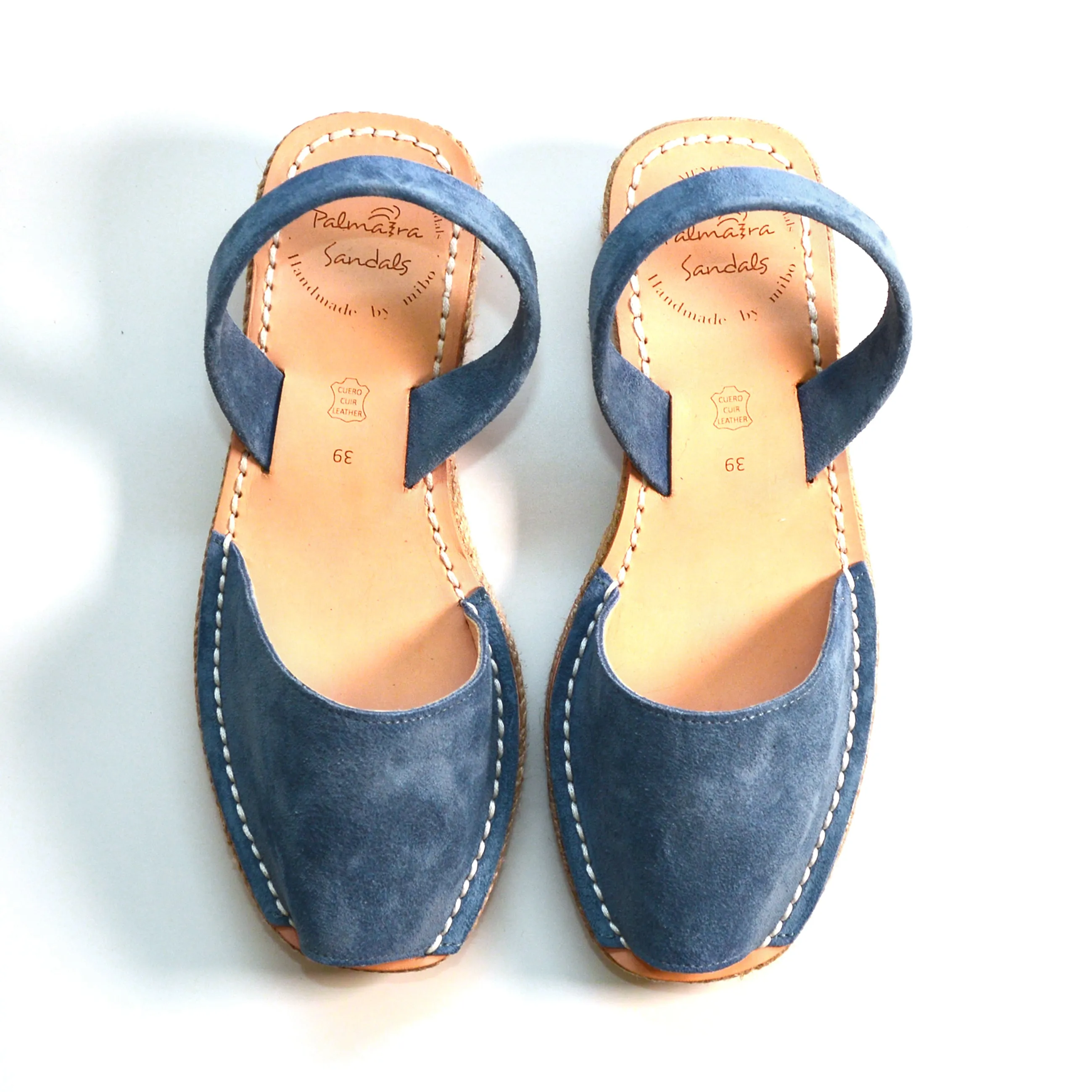 Denim Low Espadrille Wedge