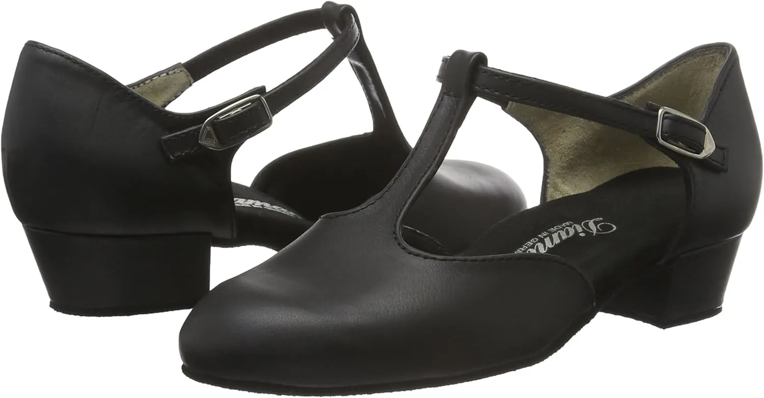 Diamant Ladies Dance Shoes 001-103-040 - Nubuk Black - 3,7 cm Cuban