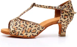 DKZSYIM Glitter Women Latin Dance Shoes Ballroom Salsa Tango Practice Performence Party Dancing Shoes,Model NU259