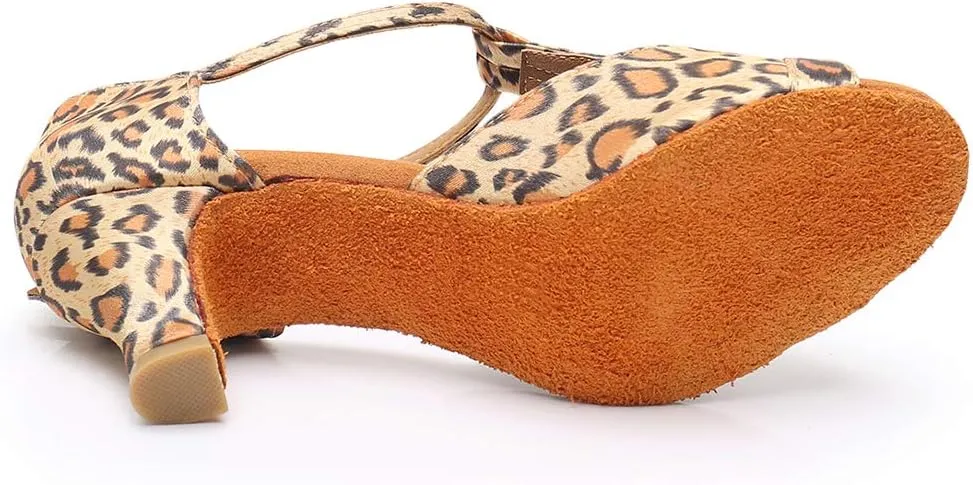 DKZSYIM Glitter Women Latin Dance Shoes Ballroom Salsa Tango Practice Performence Party Dancing Shoes,Model NU259