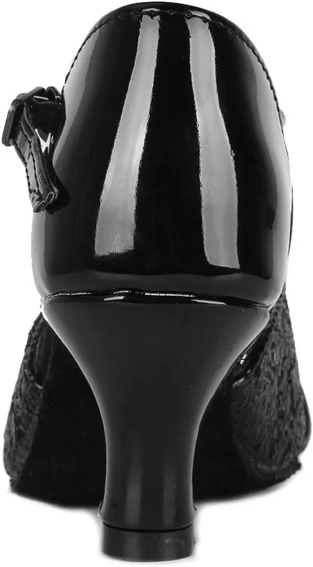 DKZSYIM Glitter Women Latin Dance Shoes Ballroom Salsa Tango Practice Performence Party Dancing Shoes,Model NU259