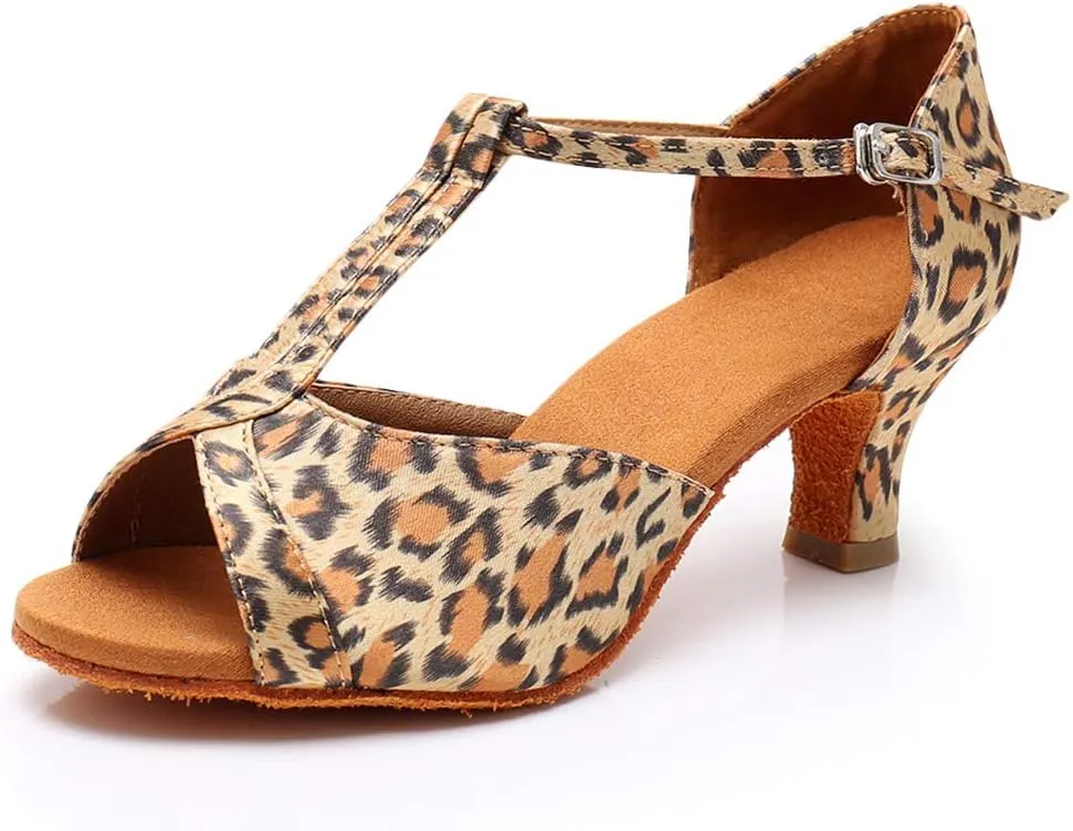 DKZSYIM Glitter Women Latin Dance Shoes Ballroom Salsa Tango Practice Performence Party Dancing Shoes,Model NU259