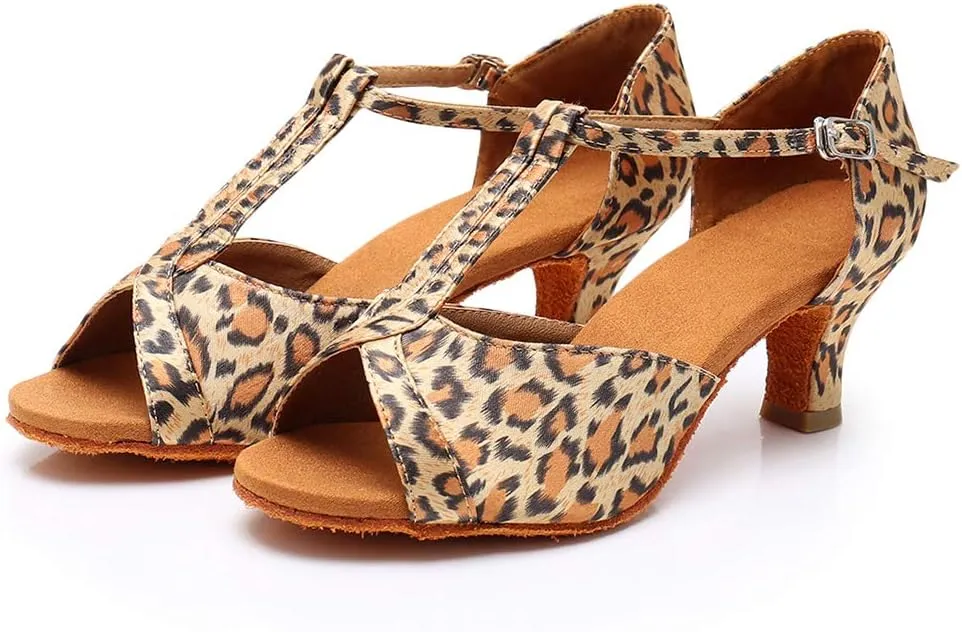 DKZSYIM Glitter Women Latin Dance Shoes Ballroom Salsa Tango Practice Performence Party Dancing Shoes,Model NU259