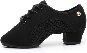 DKZSYIM Men and Women's Boost Dance Sneaker Modern Jazz Ballroom Performance Dance-Sneakers Sports Shoes,Model LHD-NJB